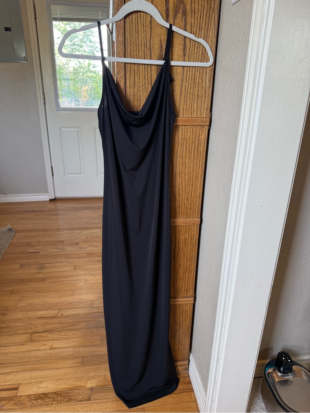 Classic Black Cowl Neck Slip Dress
